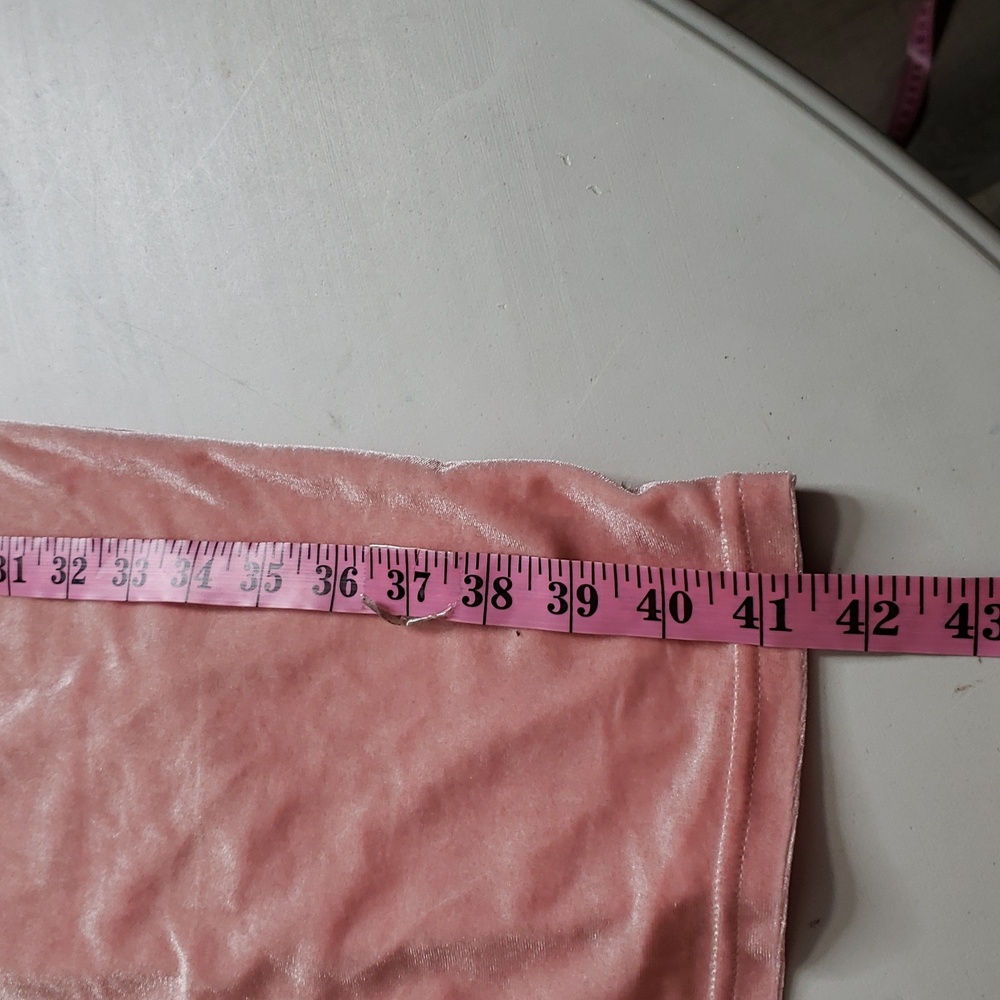 Cider Velvet Drape Neckline Spaghetti Straps Slip Mini Dress Size S Pink 90s Y2K - Picture 12 of 14